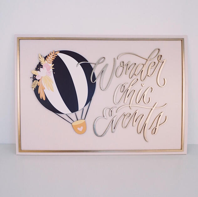 Wonder Chic Events (sign) - Fabricating