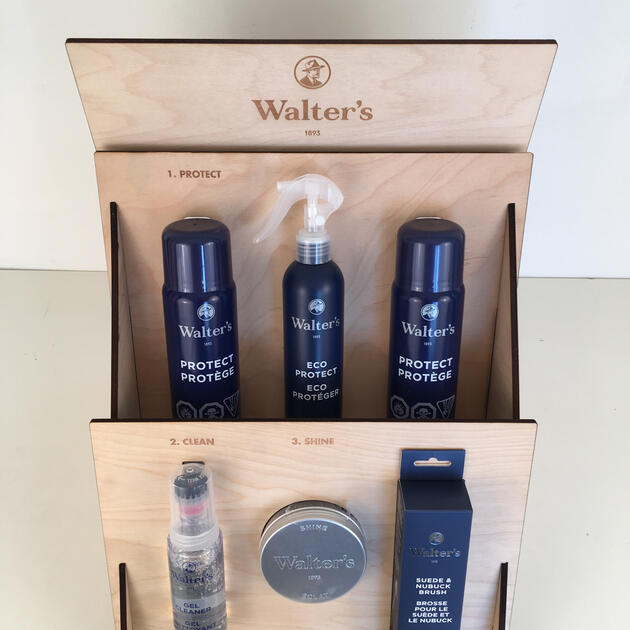 Walter's Shoe Care (display) - Graphic Design